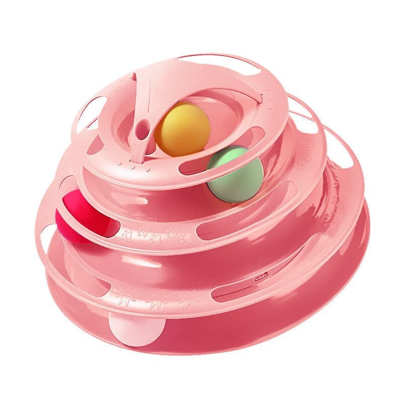 Four-Layer Cat Toys Turntable Ball