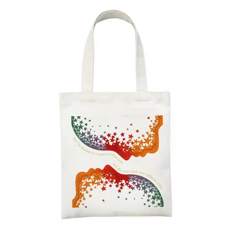 Women's Minimalist Flower Mushroom Shopping Bags