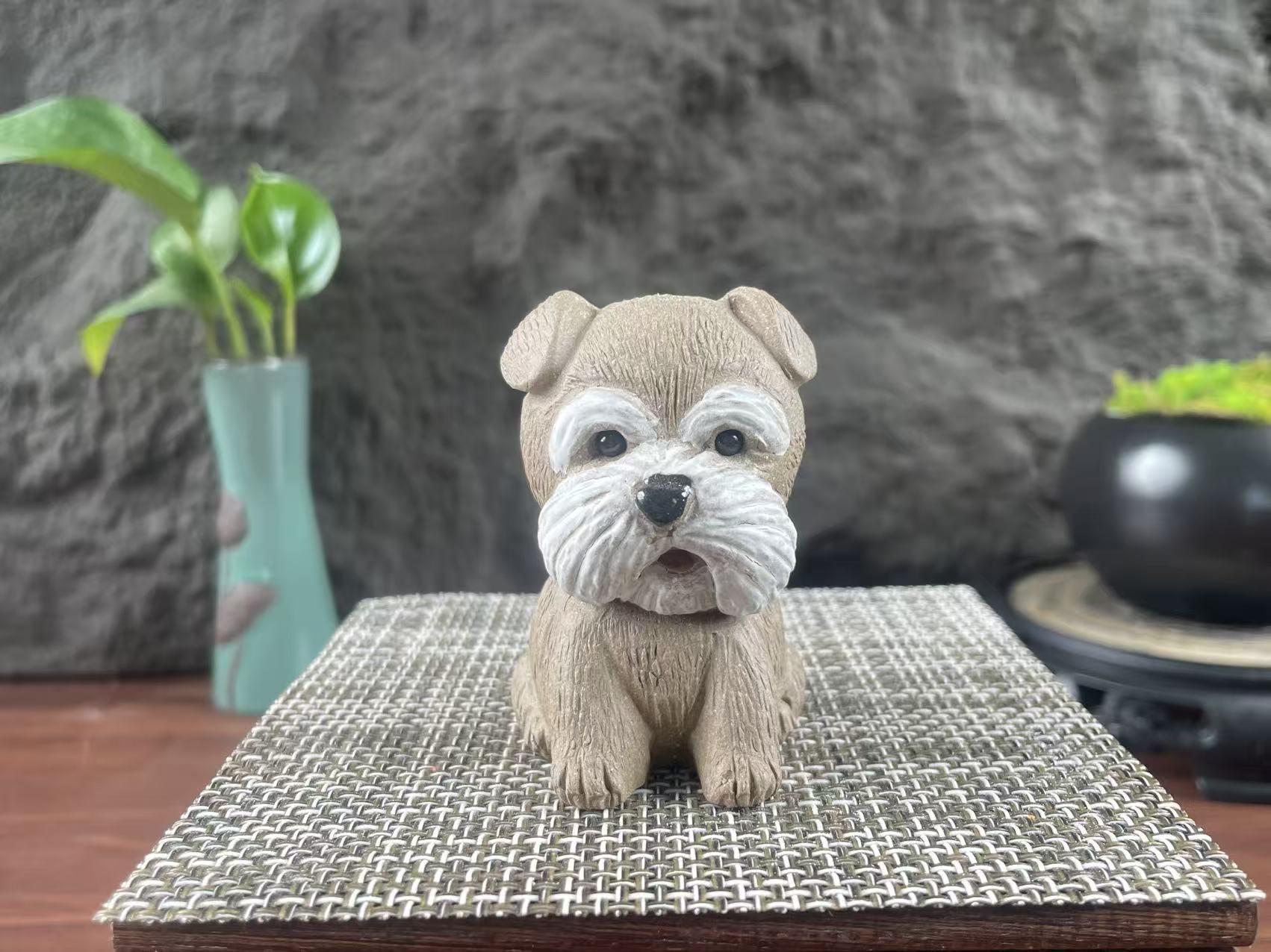 Chinese Yixing purple clay puppy