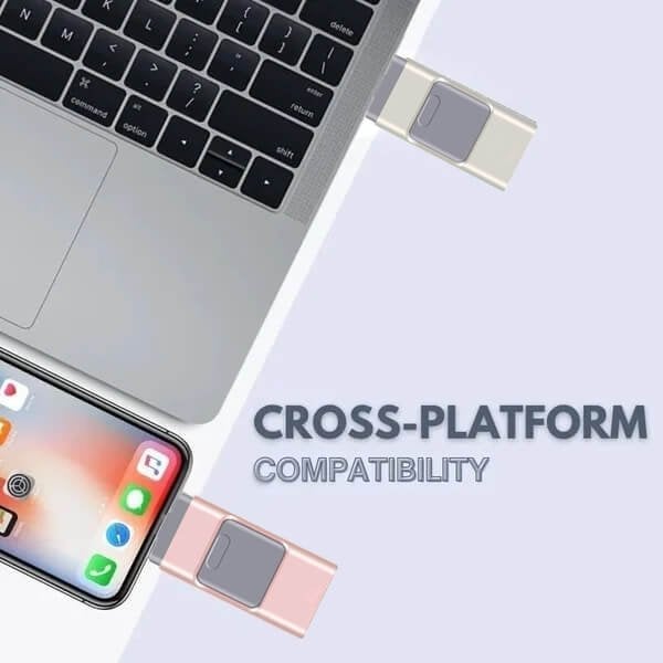 4 In 1 High Speed USB Flash Drive For iPhone. iPad. Android. PC & More Devices