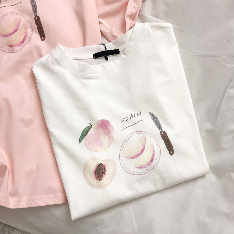 Peach T-shirt KF81223