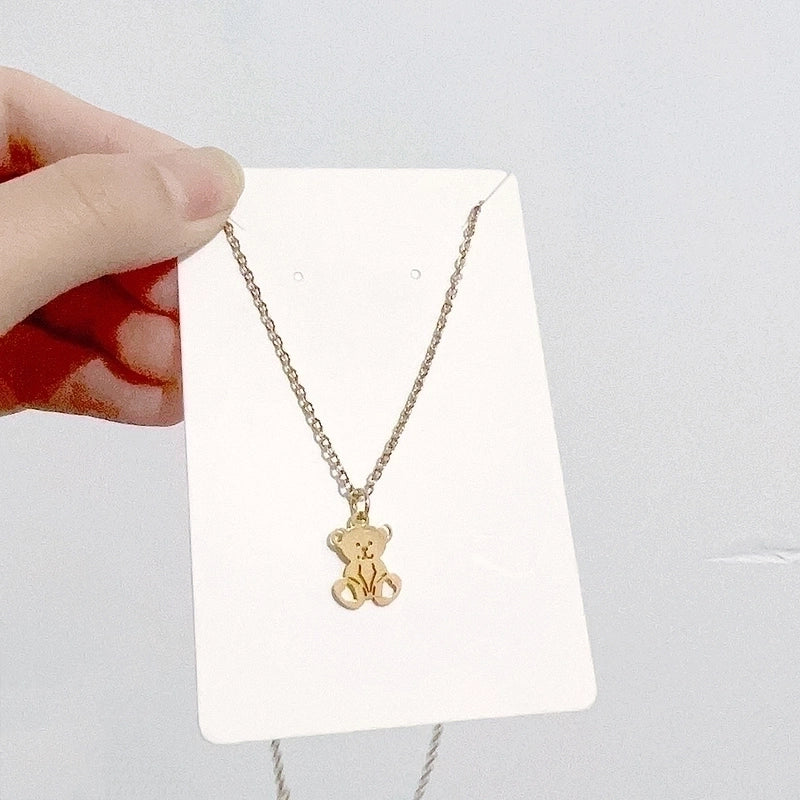 Minimalist Christmas Tree Santa Claus Gingerbread Titanium Steel Plating Hollow Out Pendant Necklace