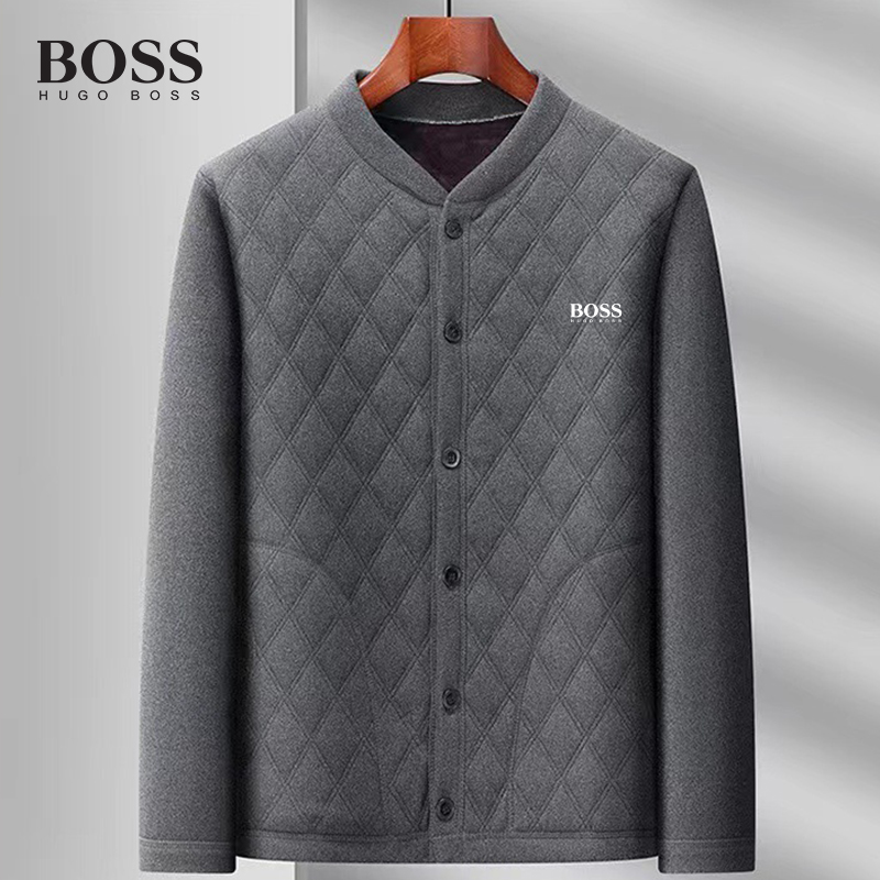 BOSS men-s combed cotton thickened warm coat padded jacket