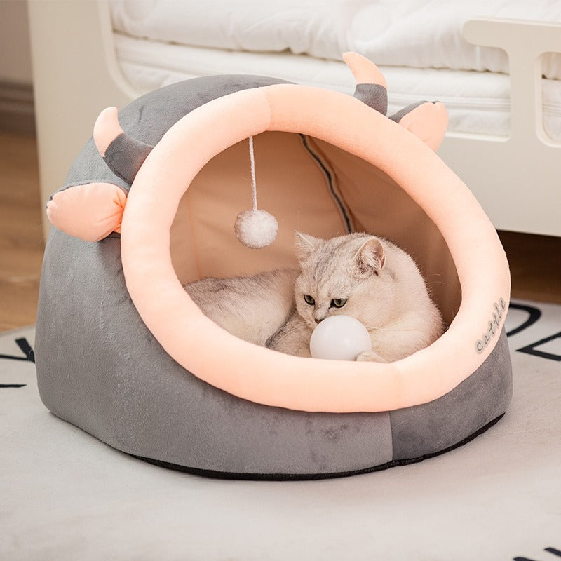 Washable Cat Basket Bed