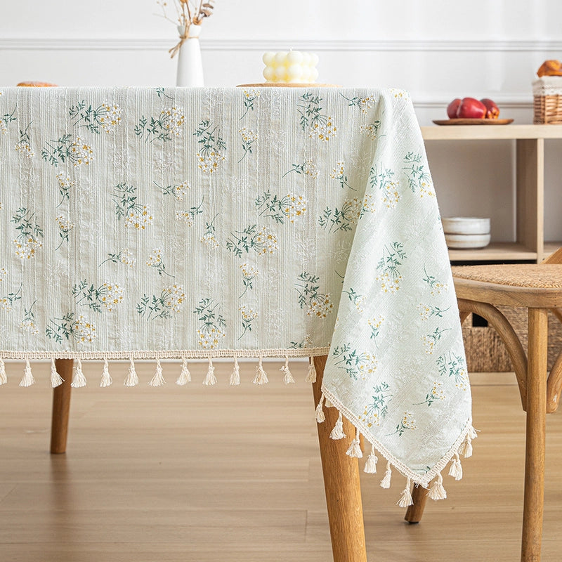 Sweet Color Block Cotton Tablecloths
