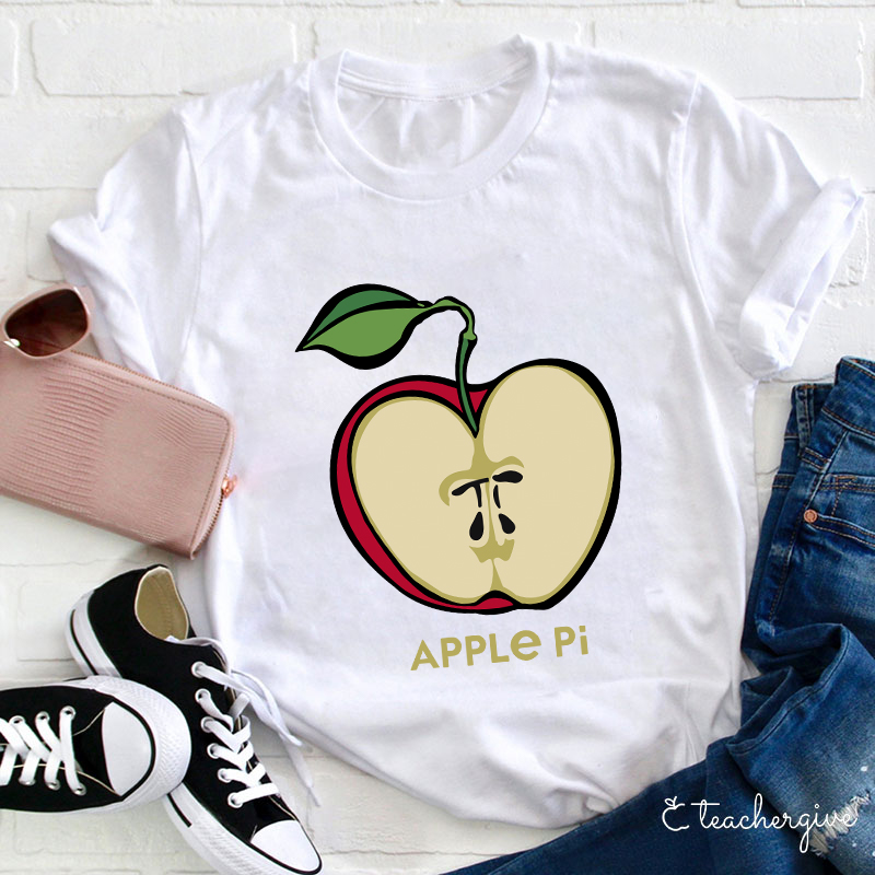 Apple Pi Day Teacher T-Shirt