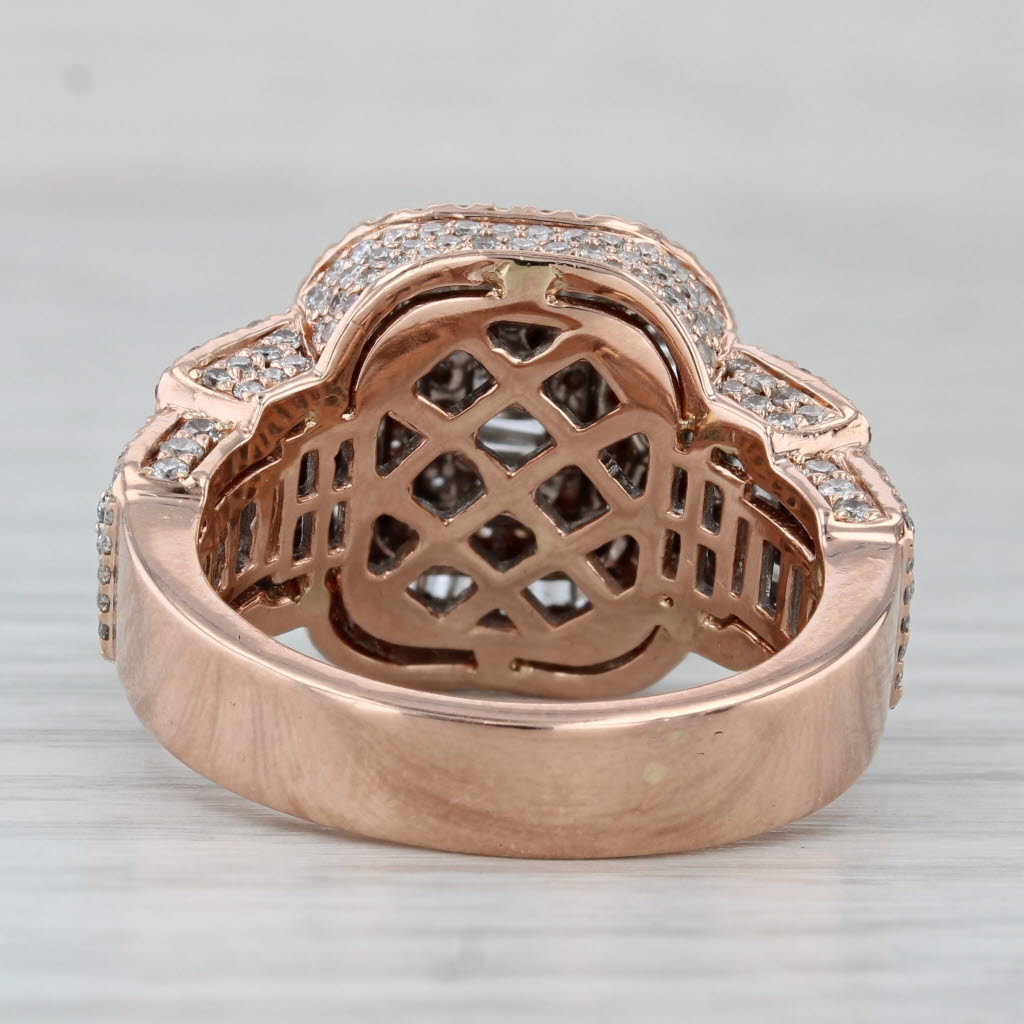 2.43ctw Diamond Halo Ring 10k Rose Gold Size 10