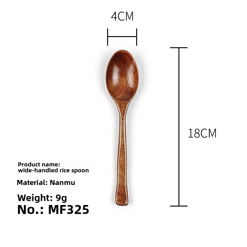 Phoebe Rice Spoon Long Pointed Handle Small Wooden Spoon Long Handle Salad Honey Spoon Wooden Spoon Small Spoon
