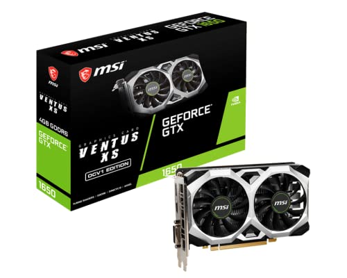 MSI GTX 1650 Tarjeta gráfica GDDR6 Ventus XS OCV2