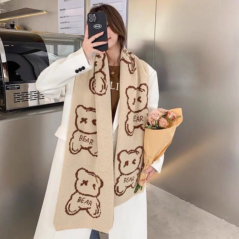 Women's Minimalist Commute Color Block Polyester Scarf