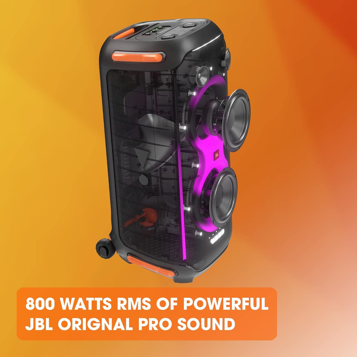 JBL PartyBox 710 - Altavoz de Fiesta con Sonido Potente de 800 W RMS. Luces integradas y dise?o a Prueba de Salpicaduras(Reacondicionado)