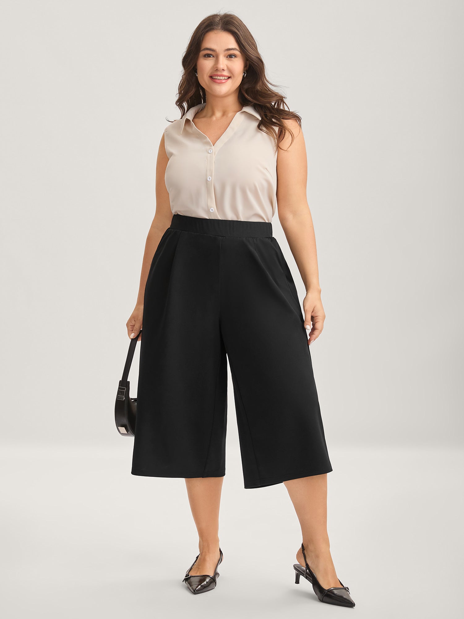 No-Waist Gap Wide-Leg Pants