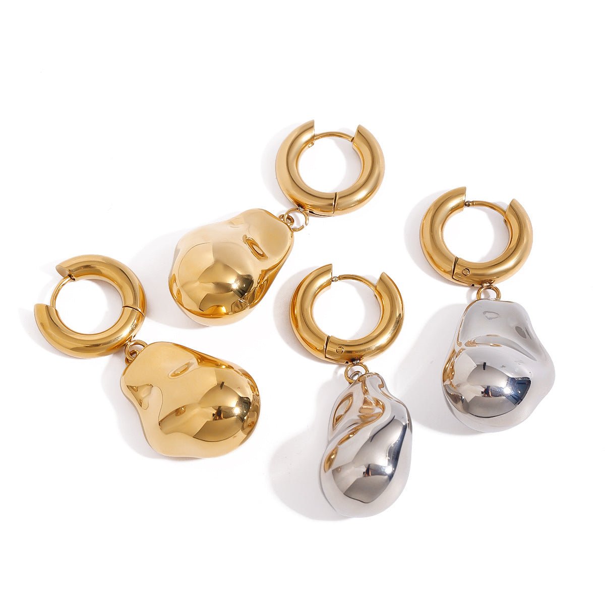 Titanium Steel Earrings Earrings Exaggerated Earrings Stainless Steel Earrings