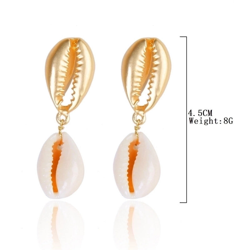 Fashion Shell Shell Inlaid Shell Artificial Pearls Women's Earrings 1 Pair