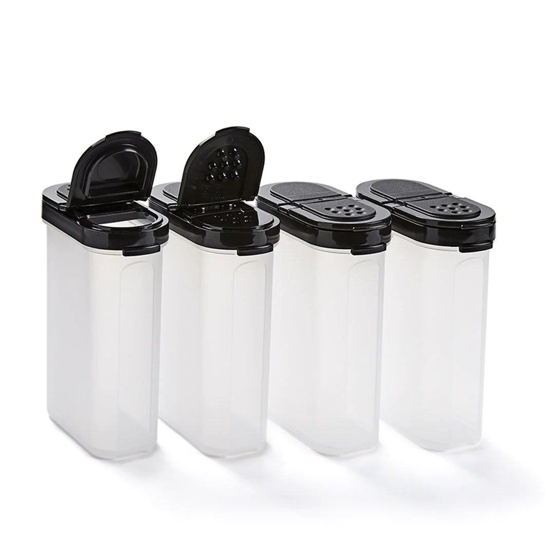 MODULAR MATE AIRTIGHT LARGE SPICE SET (SET OF 4) BLACK