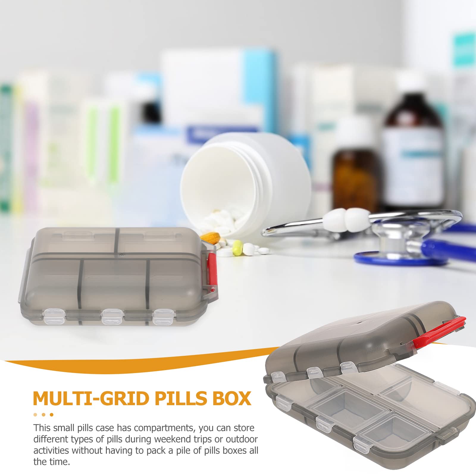 ✨Pocket Pharmacy- 💊10 Compartments Portable Pill Case