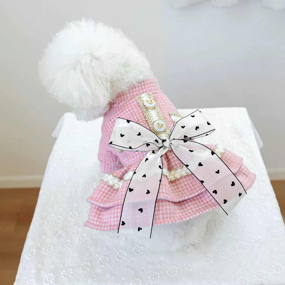 Warm Sweet Bowknot Layered Princess Dress