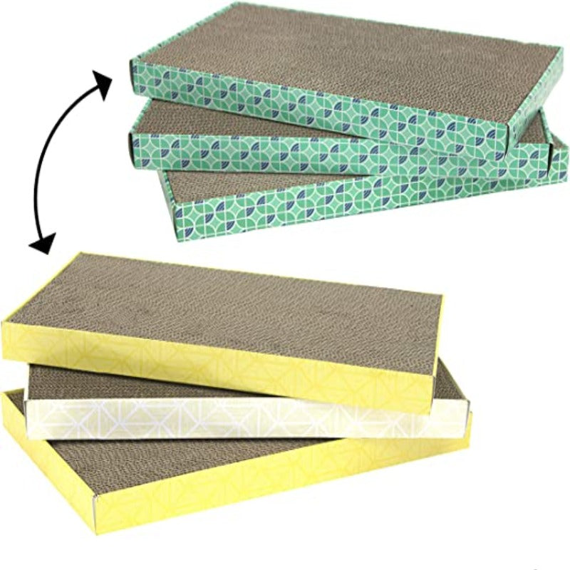 3 Pieces Wide Corrugate Cat Scratchers