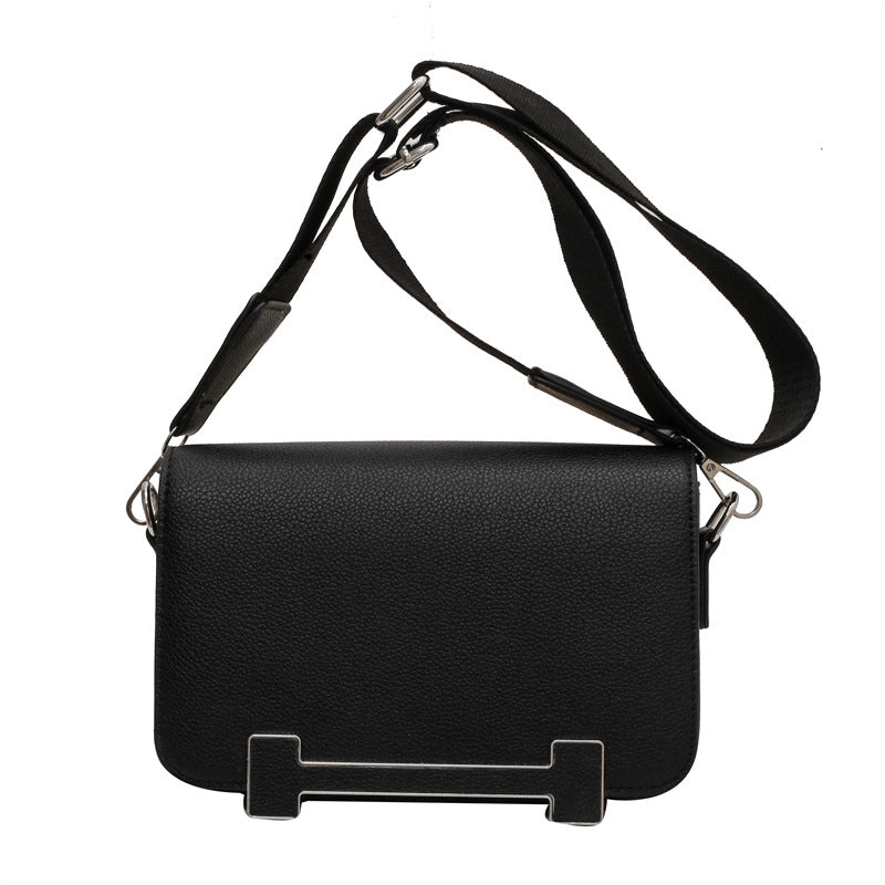Women's Small Pu Leather Solid Color Elegant Square Magnetic Buckle Shoulder Bag Crossbody Bag