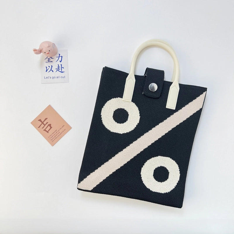 Women's Polyester Color Block Vintage Style Classic Style Square Magnetic Buckle Shoulder Bag