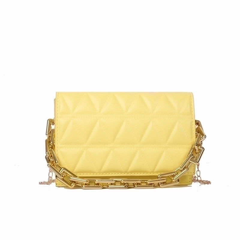 Women's Medium Summer Pu Leather Elegant Streetwear Square Bag