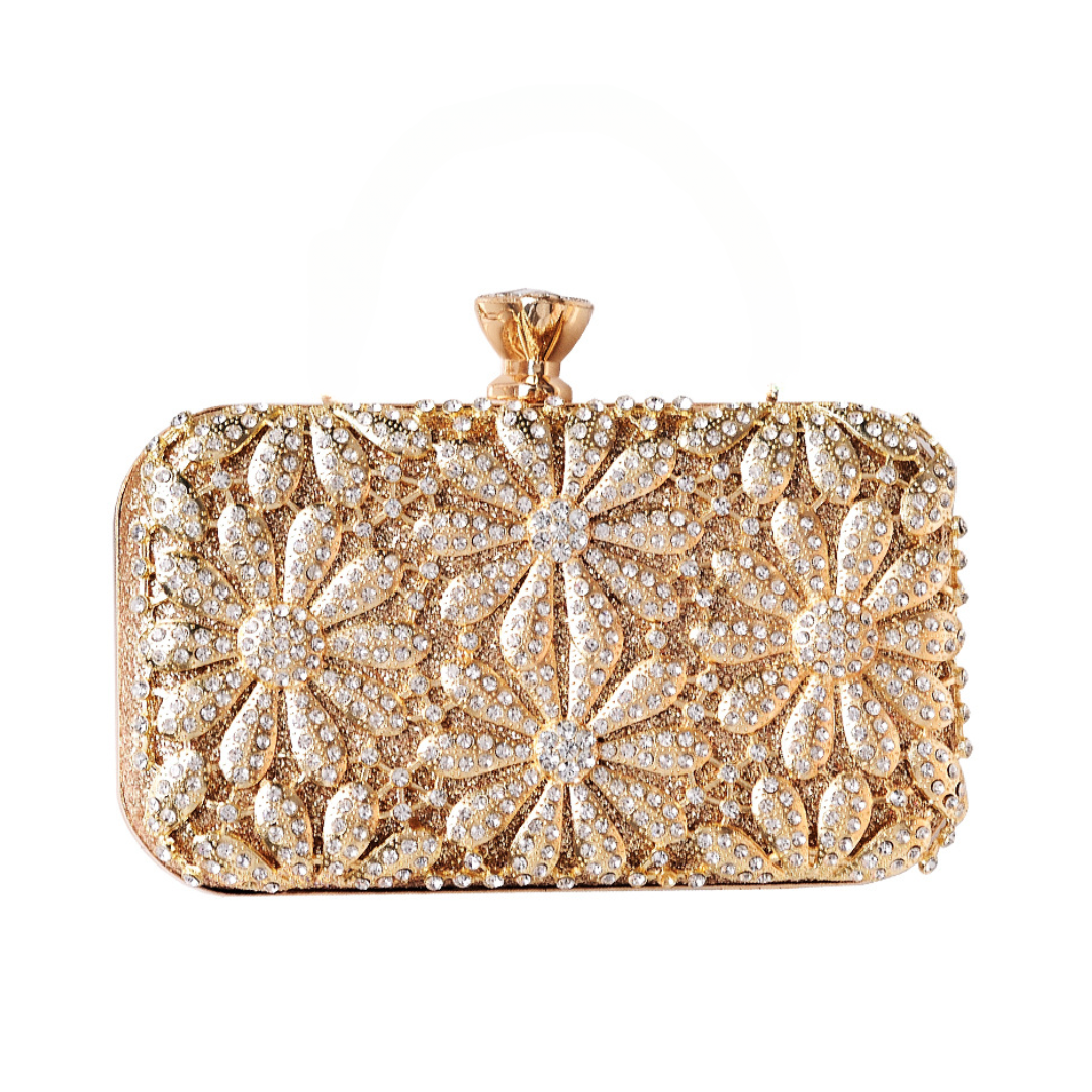 European Style Diamond Rhinestone Resin Evening Clutch