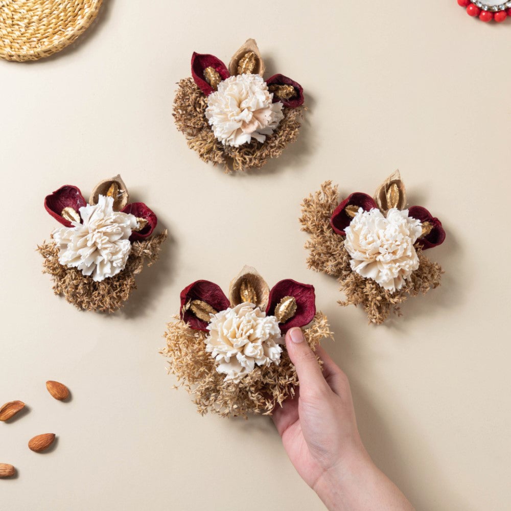 Shola Mini Floral Cluster Set Of 4