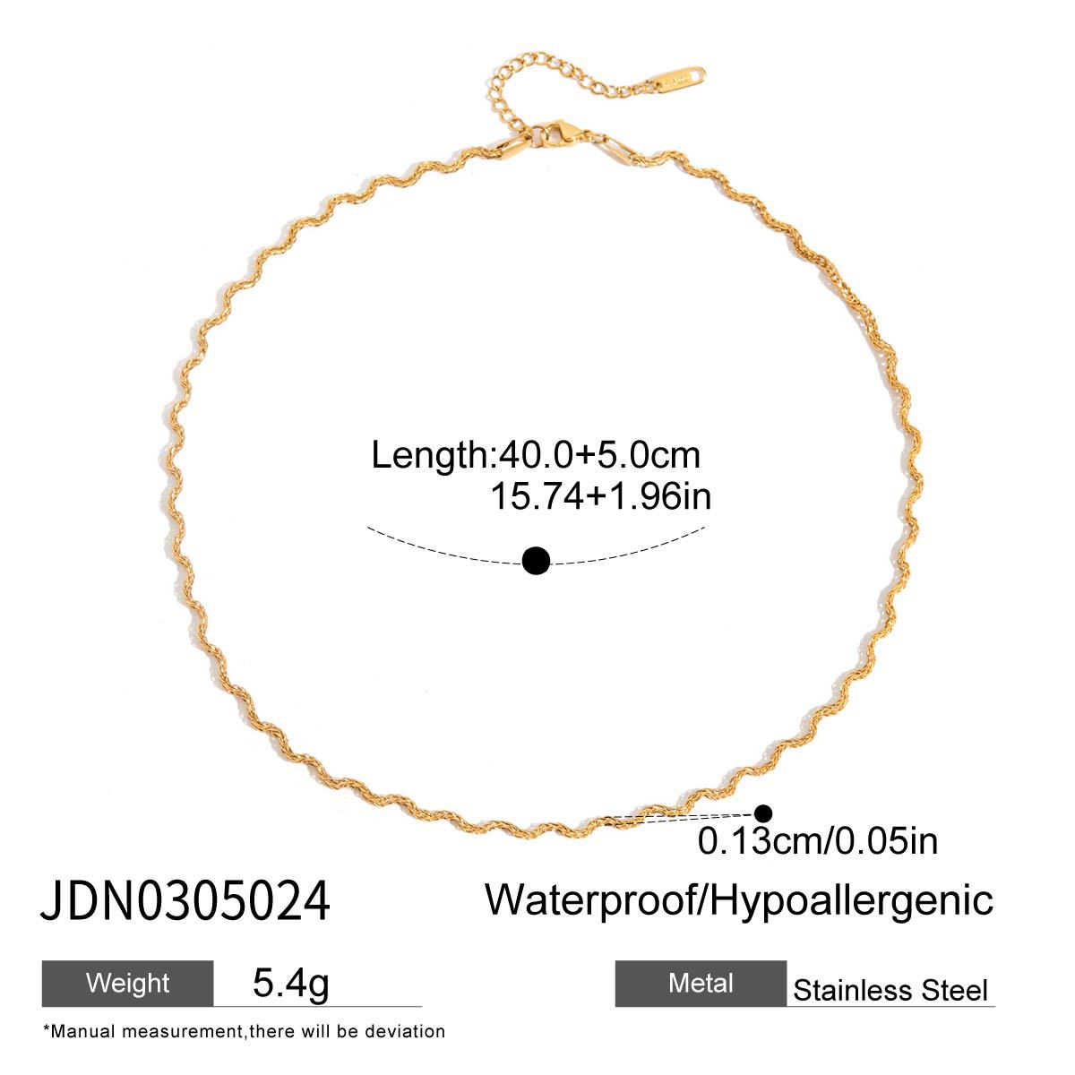 Titanium Steel Necklace Simple Snake Bone Chain Clavicle Chain Popular Stainless Steel Necklace