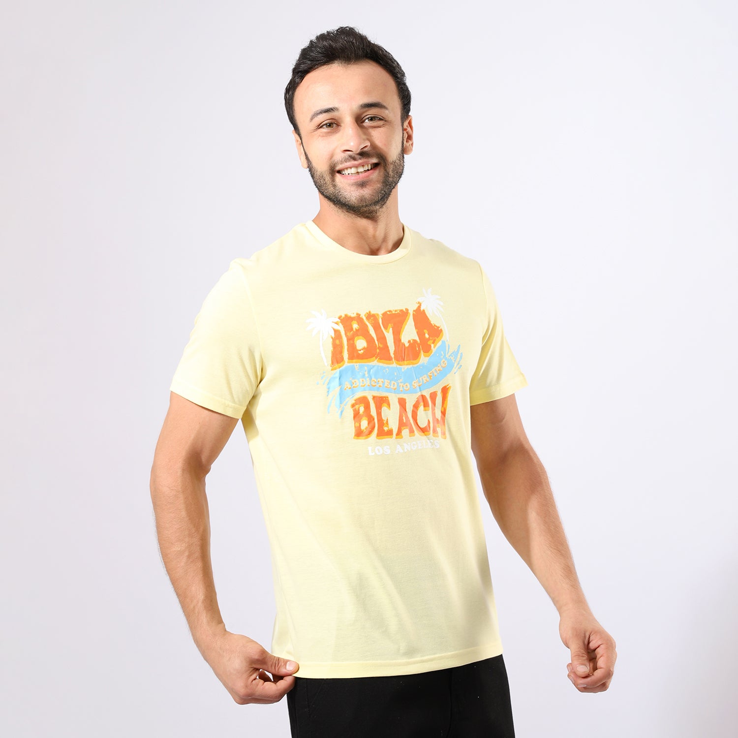 Short Sleeve Beach Printed Mens T-shirt