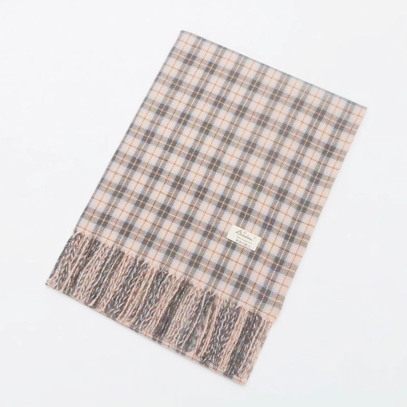 Fashion British Plaid Cashmere Scarf Autumn And Winter New Commuter Neck Scarf Warm Cold-proof Tassel Shawl