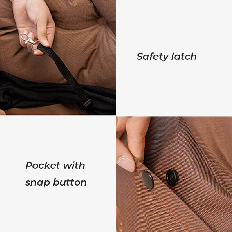 Fashion Waterproof Designer Pet Carrier Bag Safety Dog Car Seat Bed