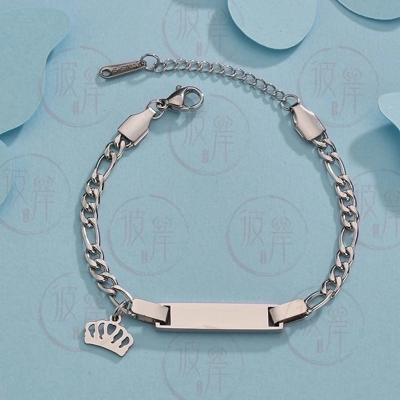 Minimalist Geometric 201 Stainless Steel 18K Gold Plated Stainless Steel Bracelets In Bulk