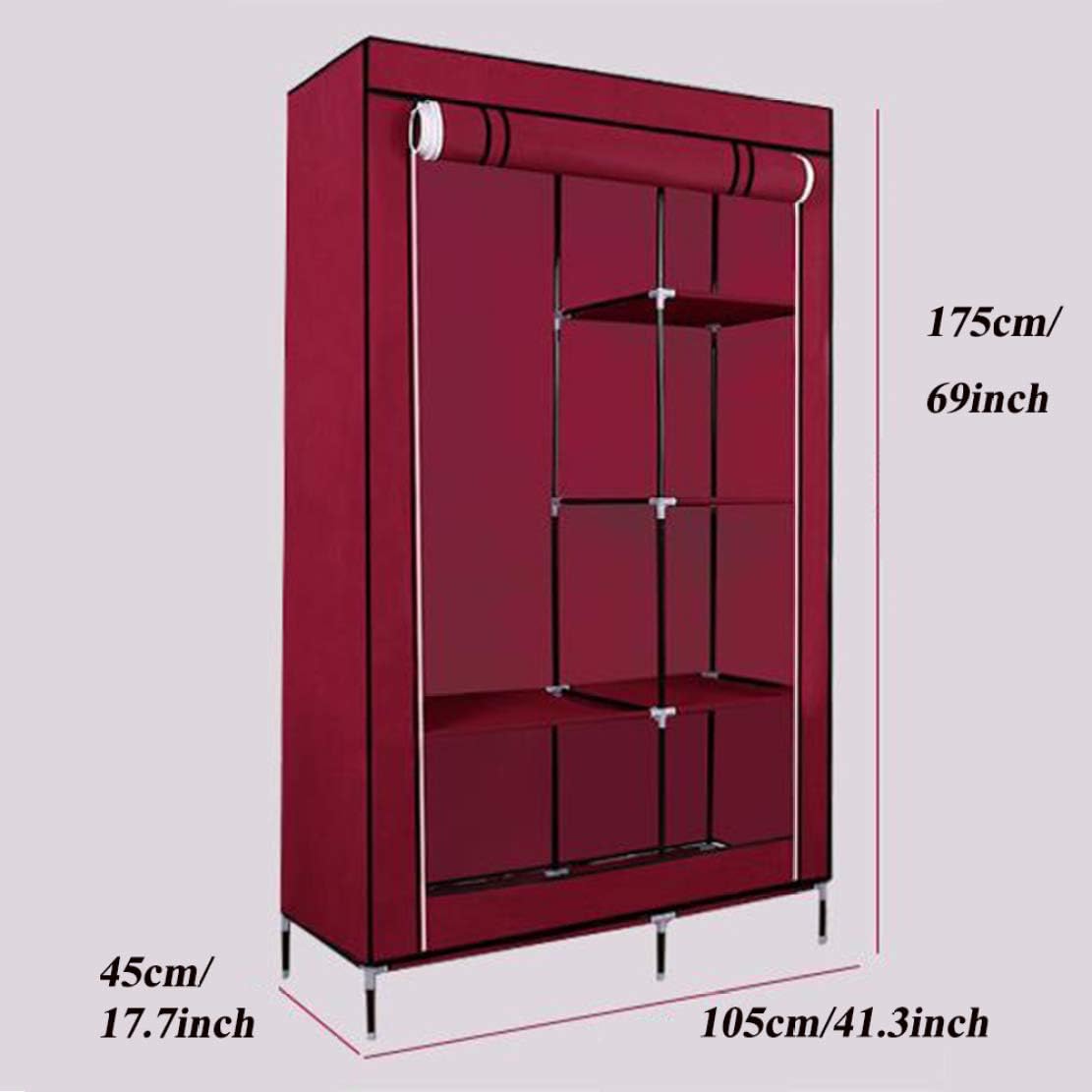 2 Column clothes Wardrobe. Portable fabric Wardrobe for Clothes