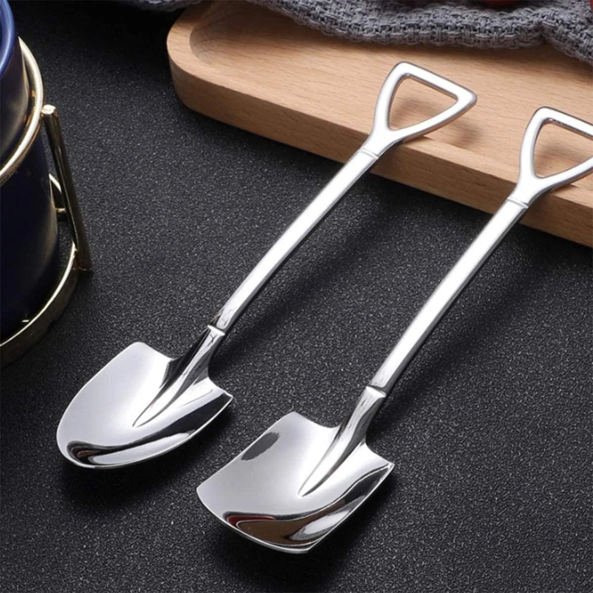 (🔥Hot Sale NOW- SAVE 48% OFF)Stainless Steel Shovel Spoon(BUY 2 SETS GET FREE SHIPPING)