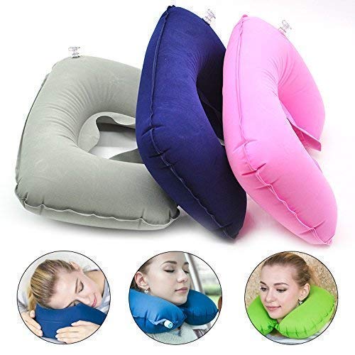 3 In 1 Travel Neck PIllow With Eye Shade Mask & Ear Plugs