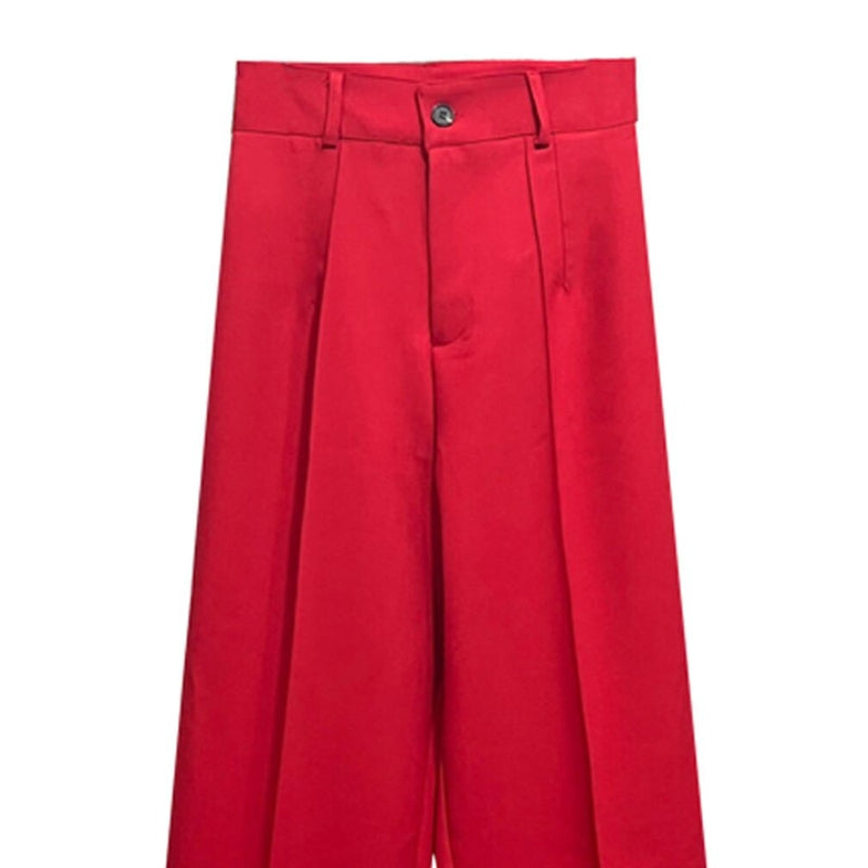 Office Wear High Waist Straight Pants For Women