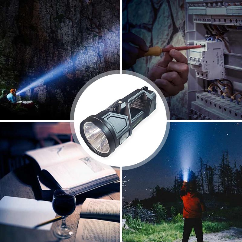 Super Bright Double-head Spotlight Portable Flashlight