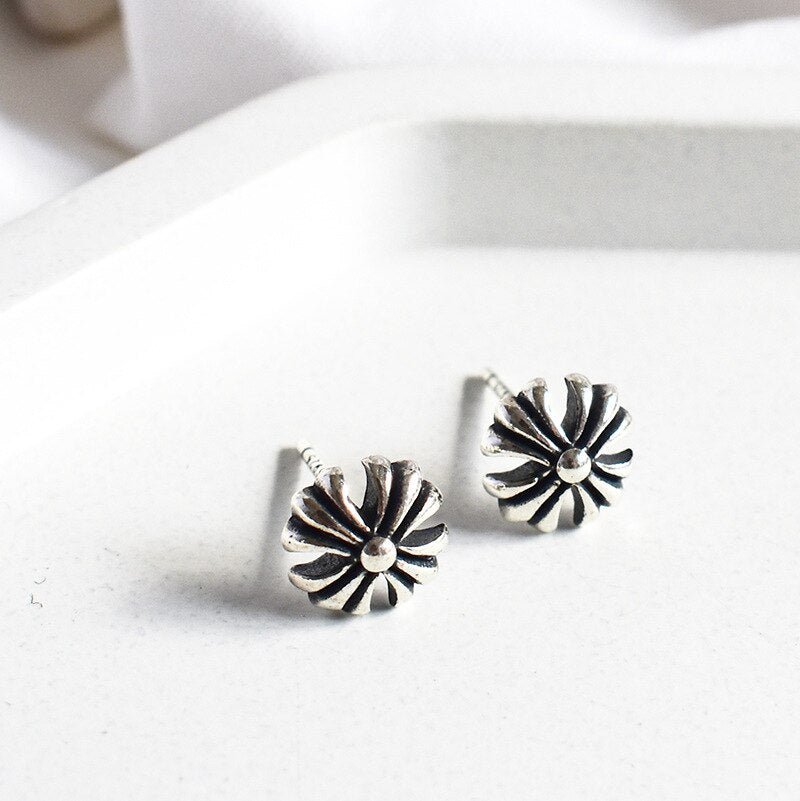 925 Sterling Silver Crosses Stud Earring