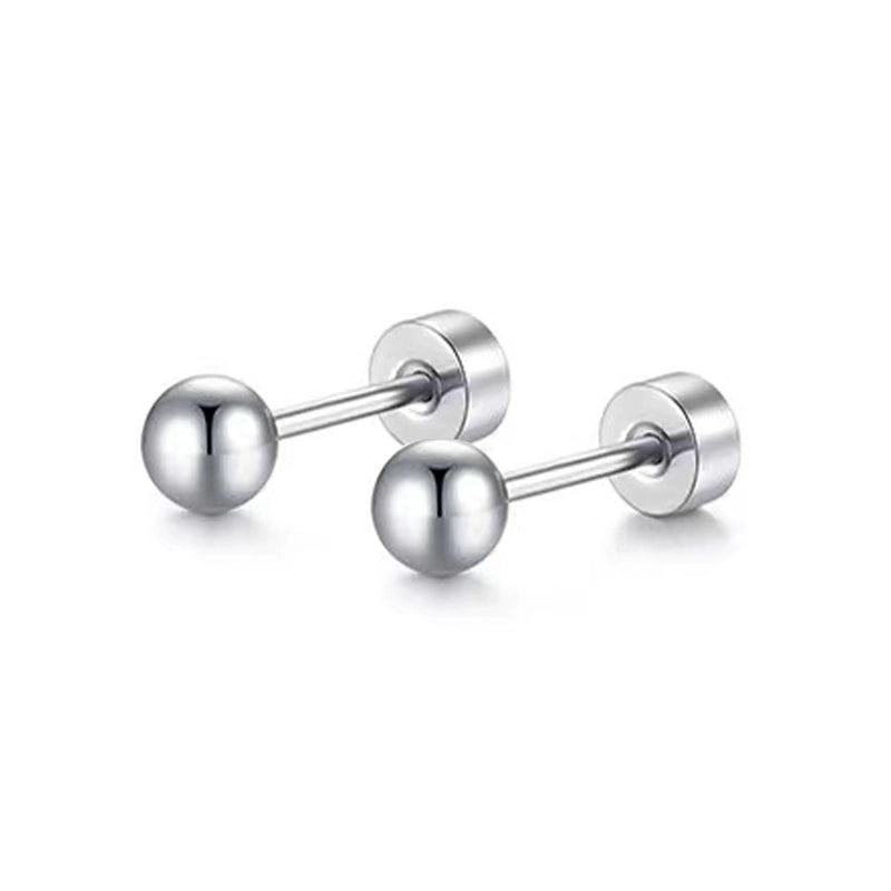 1 Pair Minimalist Moon Heart Shape Plating 304 Stainless Steel 18K Gold Plated Ear Studs