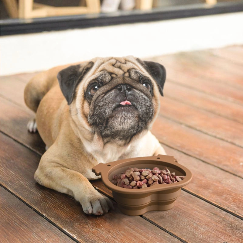 New Silicone Folding Bowl Dog Automatic Feeder Outdoor Travel Portable Dog Food Bowl Pet Supplies