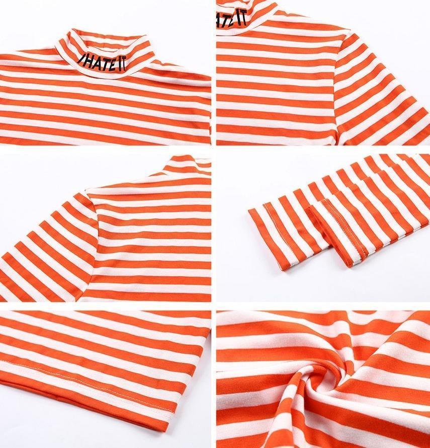 I Hate It Striped Long Sleeve Shirt