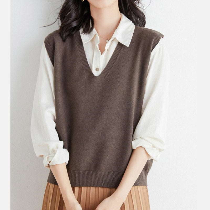 🍁Hot Sale 60% off🍁Women's Ultra-Soft V-Neck Knit Vest