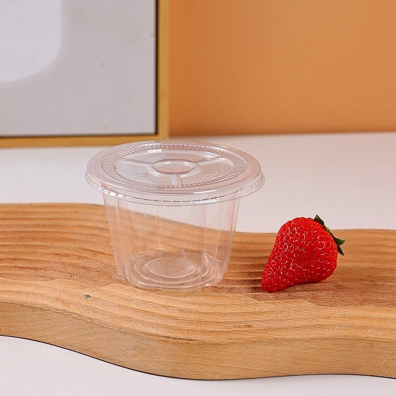 Ice Powder Special Bowl Disposable Pudding Double Skin Milk Mousse Cup Jelly Packaging Commercial High Temperature Resistant Dessert With Lid