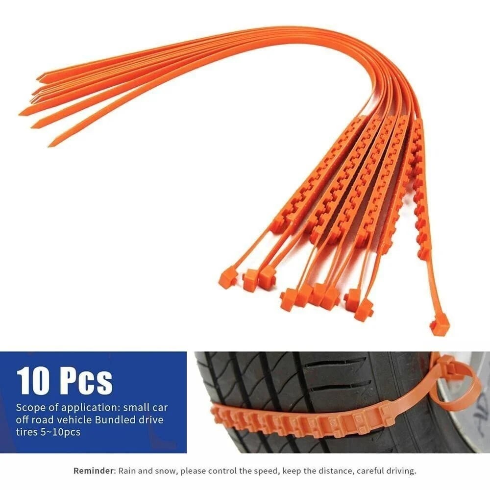 (NEW YEAR SALE) REUSABLE ANTI SNOW CHAINS OF CAR OF