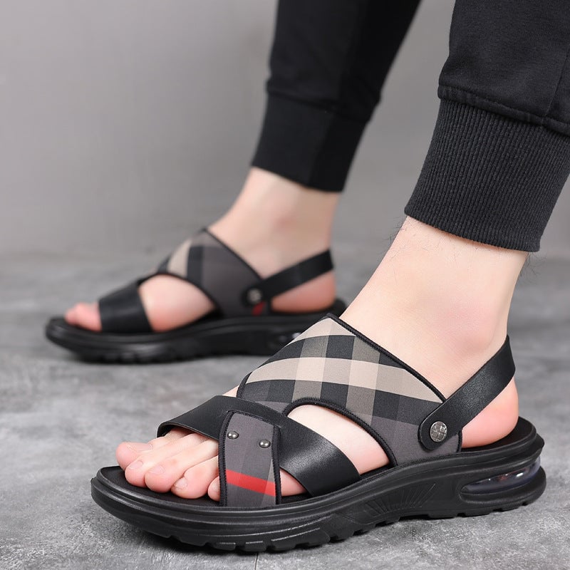 Men's Two-Layer Leather Sandals (In Stock)