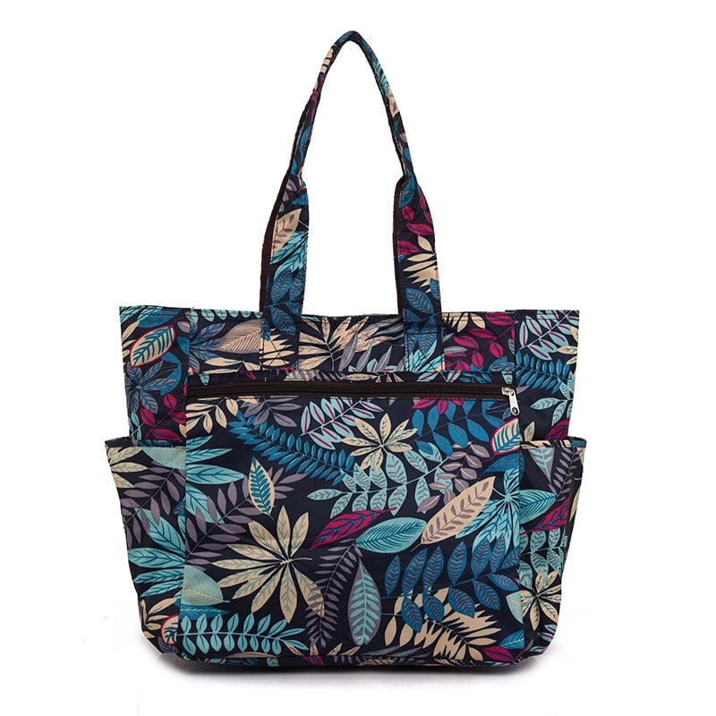 Women's Large Canvas Oxford Cloth Printing Vintage Style Classic Style Square Zipper Shoulder Bag