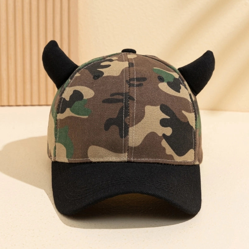 Unisex Casual Vintage Style Minimalist Camouflage Curved Eaves Baseball Cap