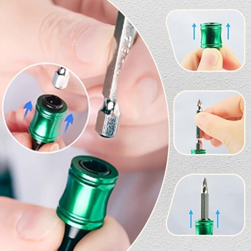 1/4 Hexagonal Screwdriver Bit Holder Key Rings