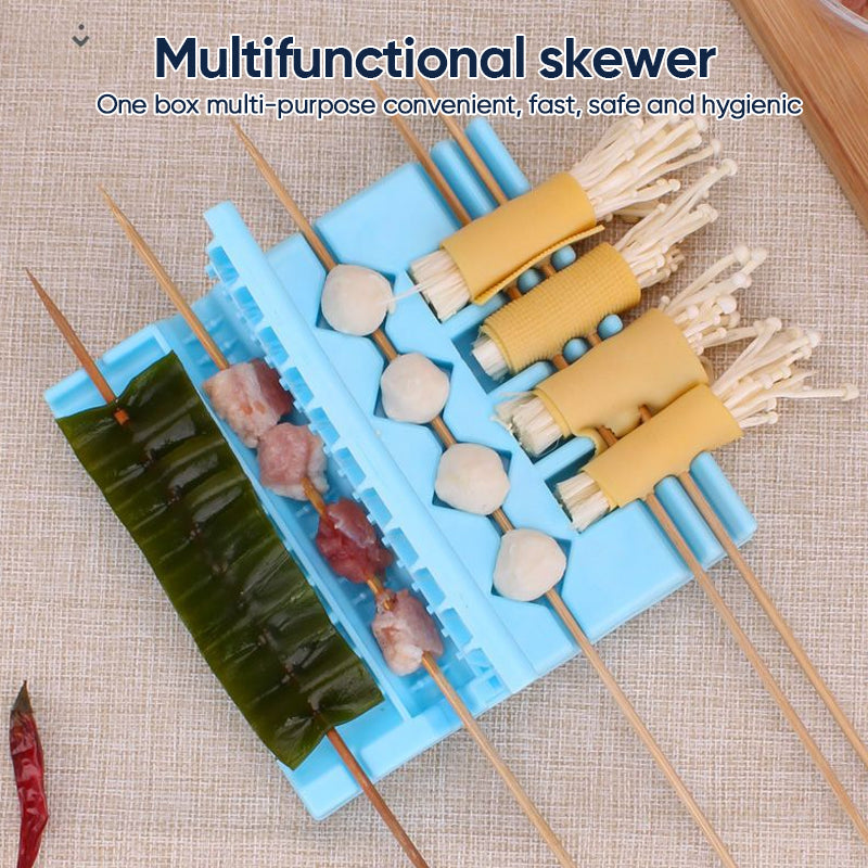 Multifonction BBQ Barbecue Meat Skewer Device Machine