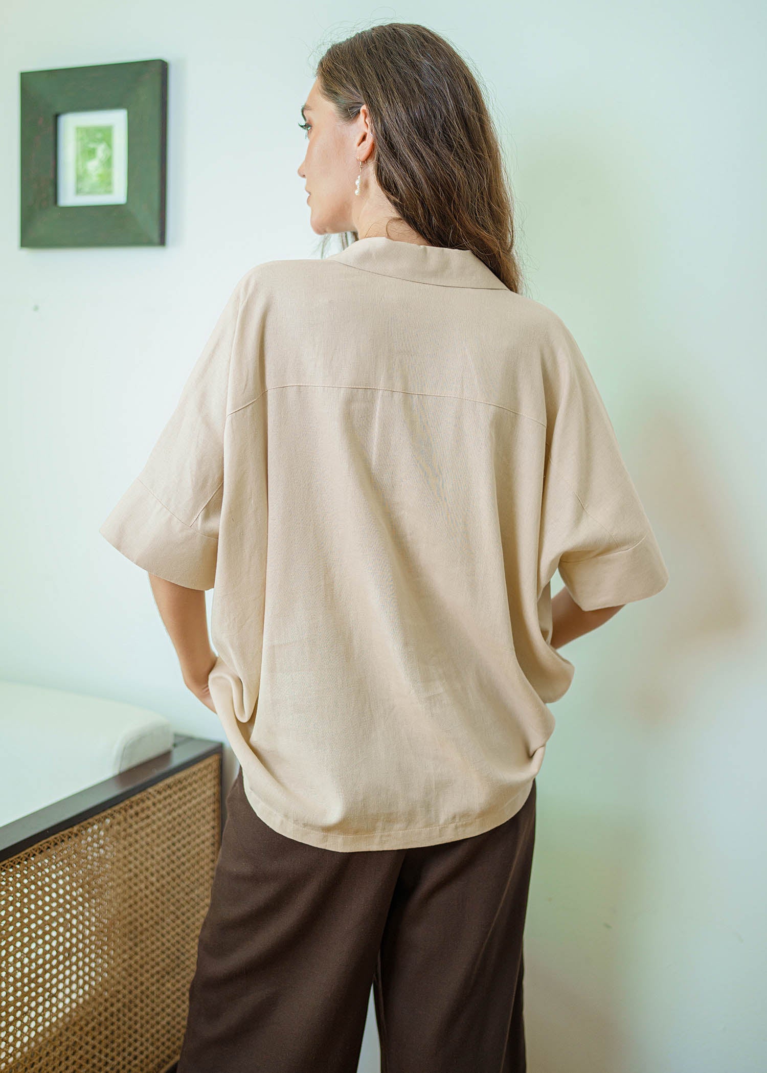 Oversized Blouse With Big Pockets